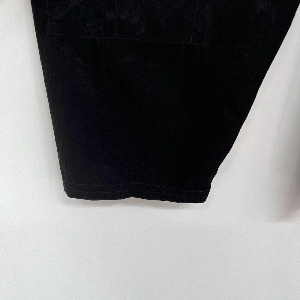 Diane Von Furstenberg Womens Pants 14 Black Crop Ankle Tassel Belted Pockets - Picture 6 of 7